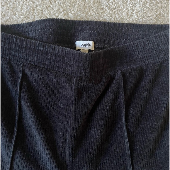 Aerie Black Corduroy Flare Leggings - Picture 2 of 3
